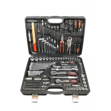 BX-010M  Набір ручних інструментів та ключів BOXER , 142 Шт. 1/2", 3/8", 1/4"