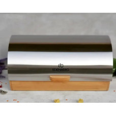 EB-083 Хлібниця Edenberg з дерев'яною основою та кришкою з нержавіючої сталі 38 x 28 x 19 см EB-083 Хлібниця Edenberg з дерев'яною основою та кришкою з нержавіючої сталі 38 x 28 x 19 см