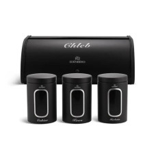 EB-097 Хлібниця 44,5x26,5x17,5 см Edenberg + 3 баночки нержавіюча сталь EB-097 Хлібниця 44,5x26,5x17,5 см Edenberg + 3 баночки нержавіюча сталь