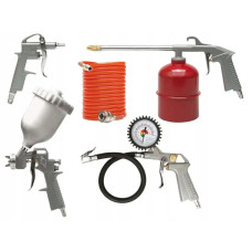 CP-1021 Набір пневмоінструмента фарбувальний для компресора CHAMPION, 5 В 1