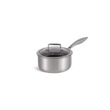 EB-17004 Ківш із нержавіючої сталі Edenberg 1.5 л з антипригарним покриттям та скляною кришкою