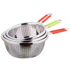 EB-18081 Друшляк - сито 18x8,0 см з довгою ручкою з нержавіючої сталі