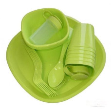 EB-18521 Набір пластикового посуду для пікніка 48 предметів 6 персон