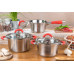 EB-2404 Набір посуду з нержавіючої сталі 6 предметів EB-2404 Набір посуду з нержавіючої сталі 6 предметів