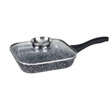 EB-3307 Глибока гриль сковорода Edenberg з кришкою гранітне покриття 24 см 