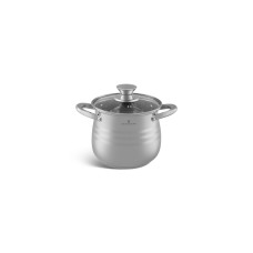 EB-531 Глибока каструля Edenberg 2.9 л із нержавіючої сталі з кришкою 16х14,5см