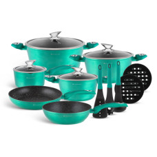 EB-5623 Набір кастрюль з мармуровим покриттям 15 предметів