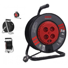 BX-754 Подовжувач на котушці BOXER , 50м, 4 розетки, 2950Вт 