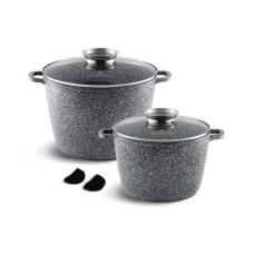 EB-8045 Набір кастрюль з гранітним покриттям 4 предмета EB-8045 Набір кастрюль з гранітним покриттям 4 предмета