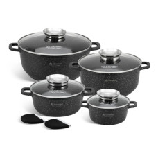 EB-8142 Набір кастрюль з мармуровим покриттям 10 предметів