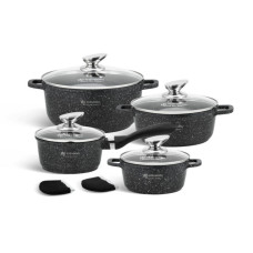 EB-8143 Набір кастрюль з мармуровим покриттям 10 предметів