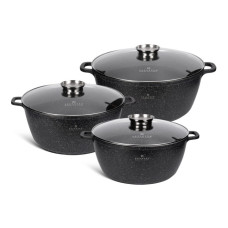 EB-8151 Набір кастрюль з мармуровим покриттям 6 предметів