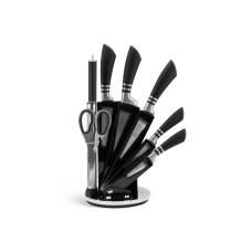 EB-941 Набір ножів з нержавіючої сталі Edenberg 8 предметів на підставці, що обертається