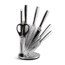 EB-966 Набір ножів із нержавіючої сталі Edenberg 8 предметів із підставкою